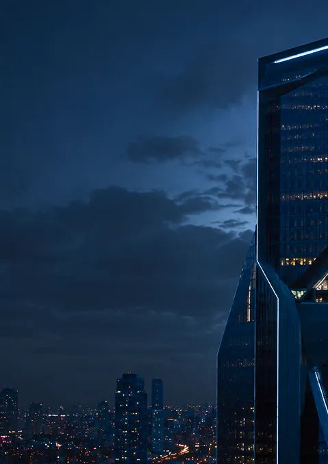 Modern commercial skyscraper
